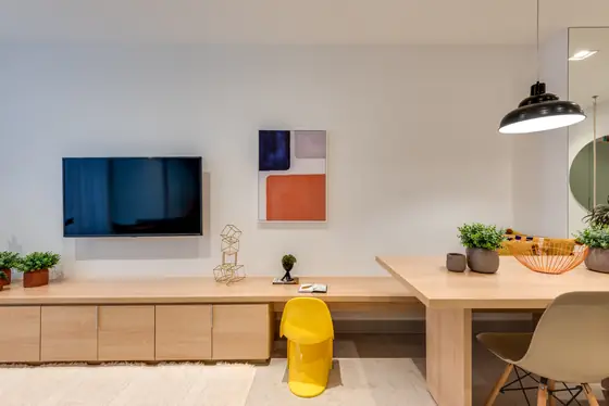 Decorado de 1 quarto: sala
