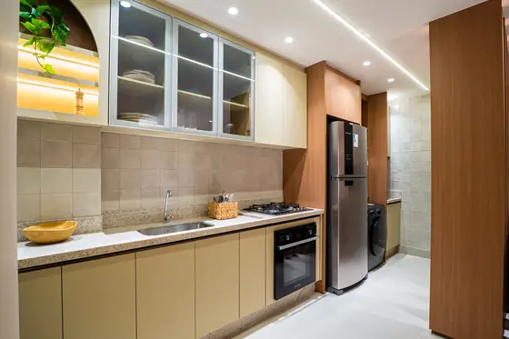 Cozinha do decorado de 64 m²