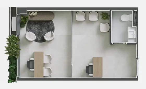 Planta da sala Office
